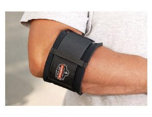 Elbow Support ProFlex® 500 Medium (10 to 11 Inch) Strap with Hook and Loop Closure Tennis Elbow Elbow 10 to 11 Inch Black