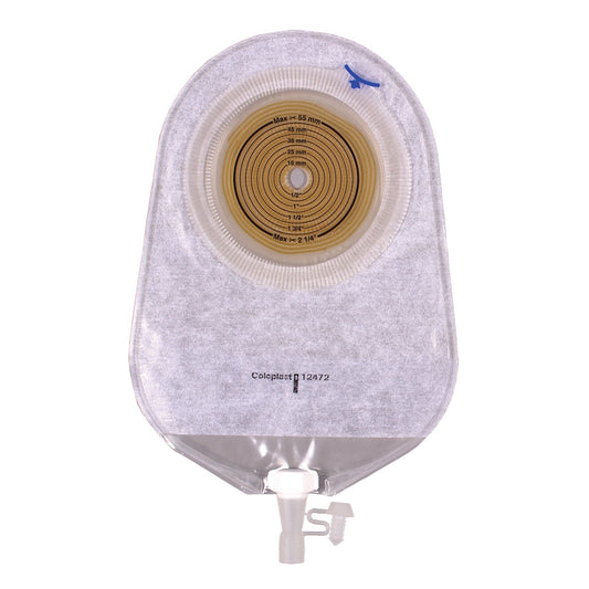 Urostomy Pouch Assura® One-Piece System 9-1/2 Inch Length Flat, Trim to Fit 3/8 to 2-1/4 Inch Stoma Drainable