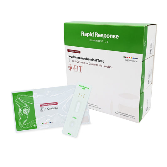 Cancer Screening Test Kit Rapid Response™ Fecal Occult Blood Test (iFOB or FIT) 36 Tests CLIA Waived
