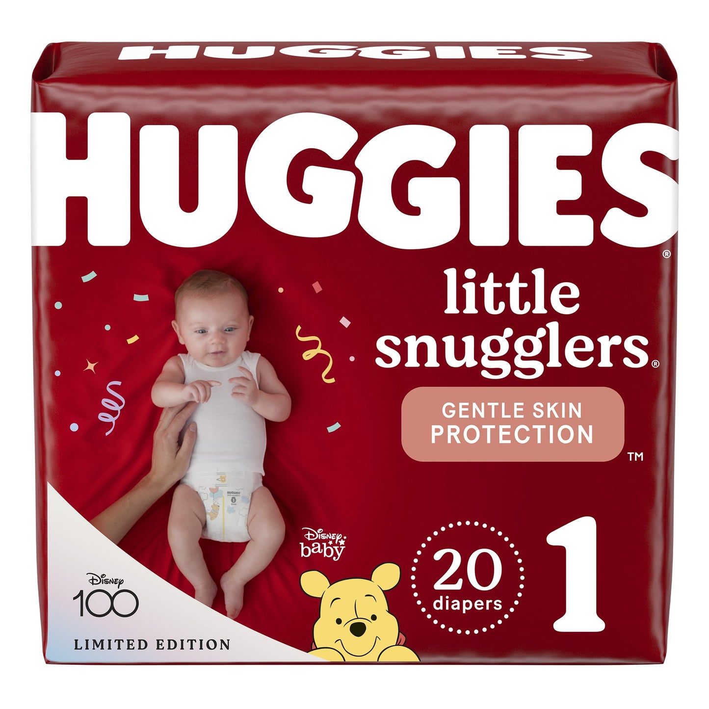 Unisex Baby Diaper Huggies® Little Snugglers Size 1 Disposable Heavy Absorbency