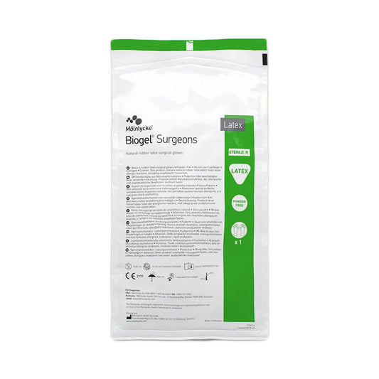 Surgical Glove Biogel® Surgeons Size 5.5 Sterile Latex Standard Cuff Length Micro-Textured Straw Not Chemo Approved