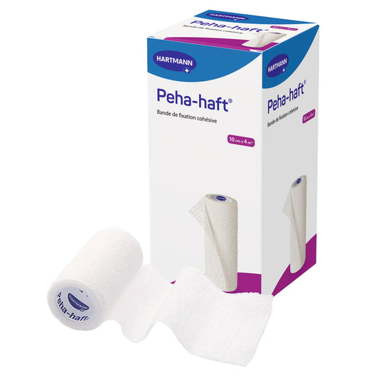 Absorbent Cohesive Bandage Peha-haft® 4 Inch X 4-1/2 Yard Self-Adherent Closure White NonSterile Standard Compression