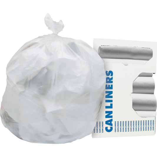 Trash Bag Heritage™ 30 gal. Natural HDPE 8 Mic. 30 X 37 Inch Star Seal Bottom Flat Pack