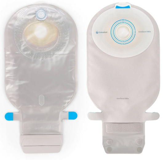 Ostomy Pouch SenSura® Mio One-Piece System 11 Inch Length, Maxi Flat, Pre-Cut 1-1/2 Inch Stoma Drainable