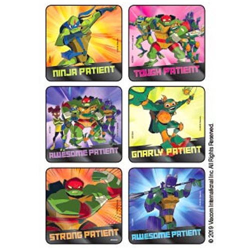 Kids Love Stickers® 75 per Pack Teenage Mutant Ninja Turtles Sticker 2-1/2 Inch