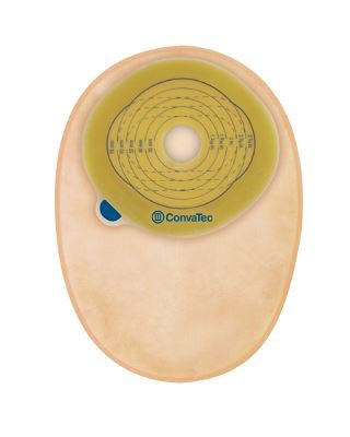 Ostomy Pouch Esteem®+ One-Piece System 8 Inch Length Pre-Cut 1-3/8 Inch Stoma Closed End