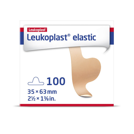 Adhesive Strip Leukoplast® Elastic Fabric Tan 1-3/8 X 2-1/2 Inch NonSterile