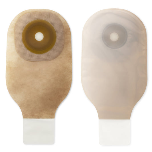 Colostomy Pouch Premier™ Flextend™ One-Piece System 12 Inch Length Flat, Pre-Cut 1 Inch Stoma Drainable