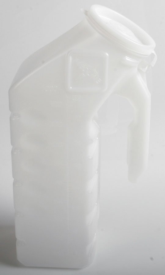 Male Urinal Supreme Mini 32 oz. / 946 mL With Closure Single Patient Use