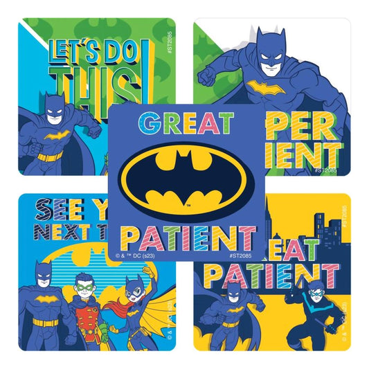 SmileMakers® 100 per Box Batman Super Patient Sticker 2-1/2 Inch