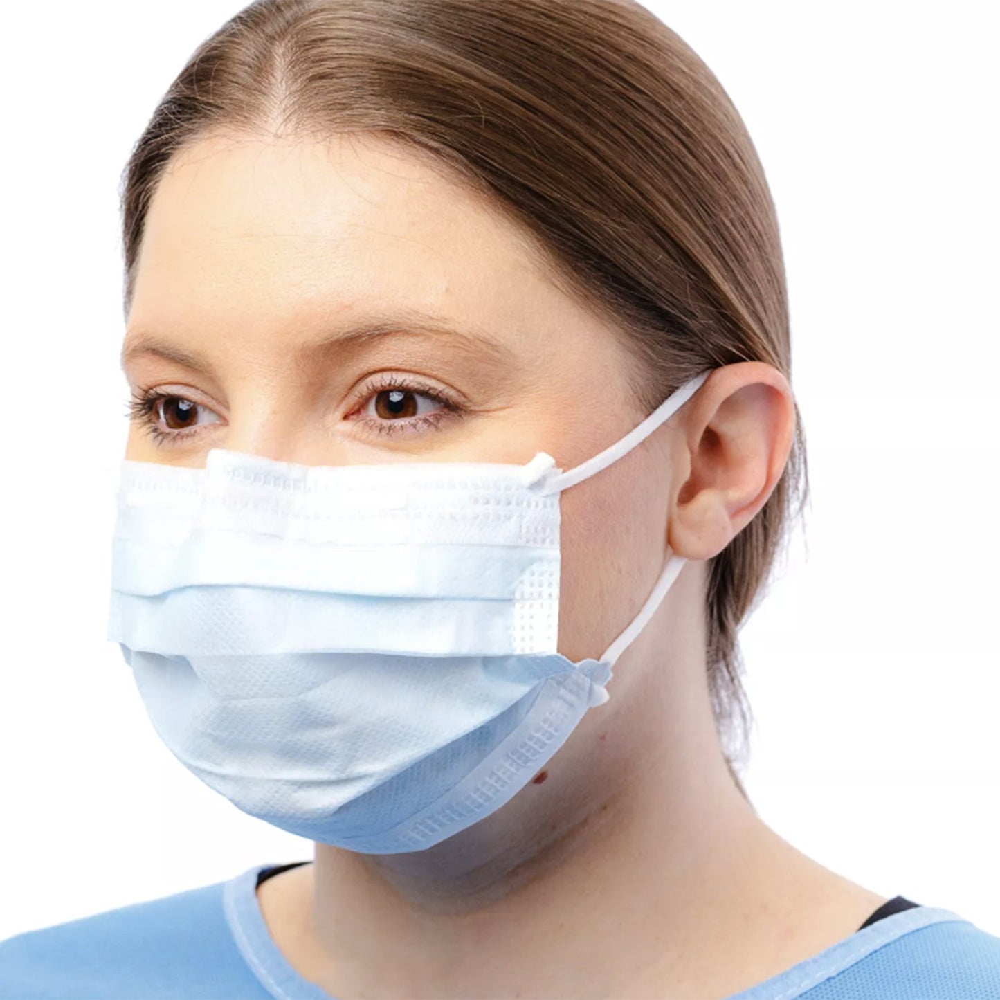Procedure Mask Cardinal Health™ ASTM Level 1 Earloops One Size Fits Most
