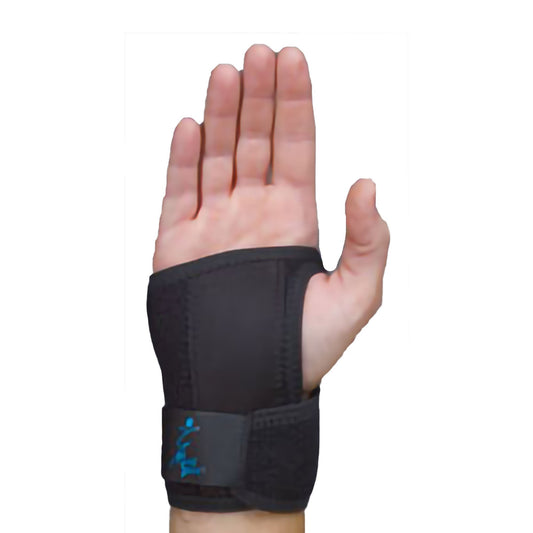 Wrist Splint GelFlex® Contoured Polymer Gel / Mineral Oil Right Hand Black Medium