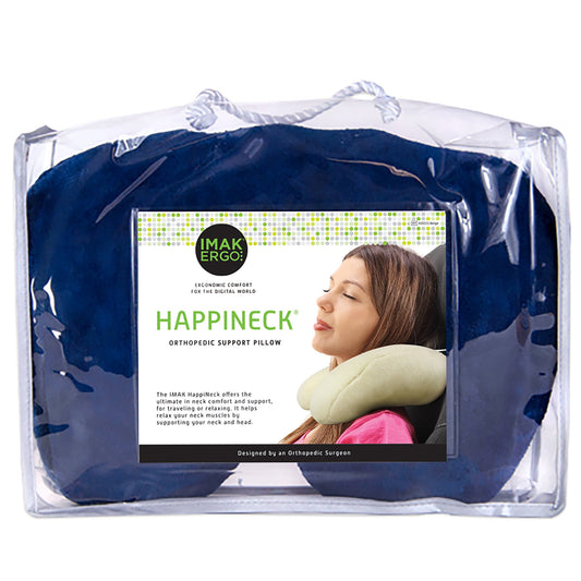 Neck Support Pillow IMAK® HappiNeck™ Blue Reusable