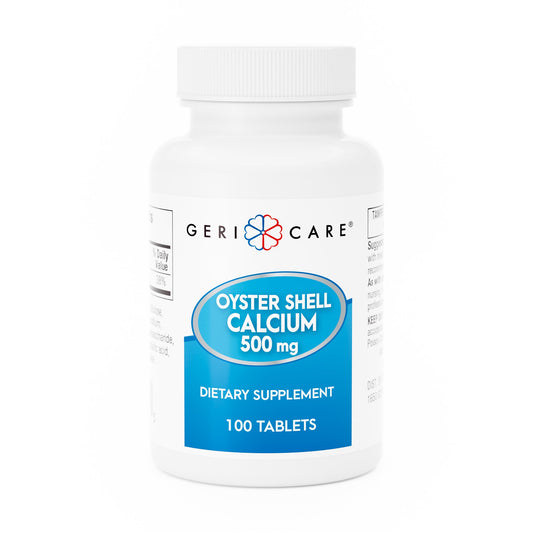 Joint Health Supplement Geri-Care® Oyster Shell 500 mg Strength Tablet 100 per Bottle