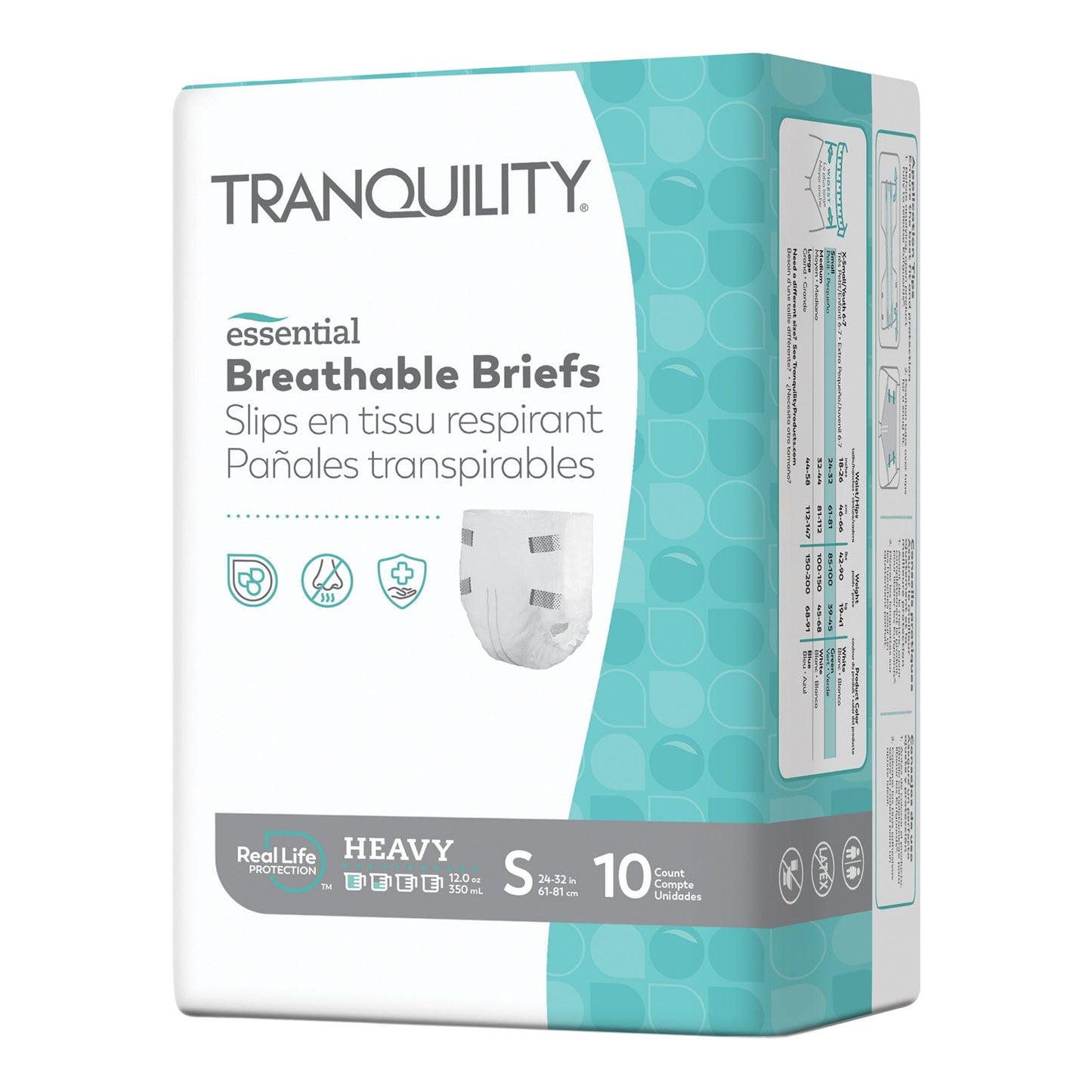 Unisex Adult Incontinence Brief Tranquility® Essential Small Disposable Heavy Absorbency