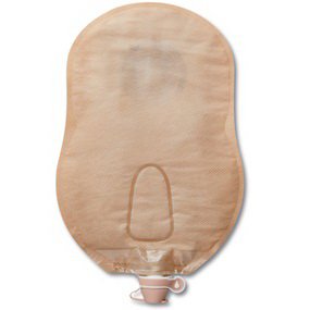 Urostomy Pouch Premier™ One-Piece System 9 Inch Length Convex, Pre-Cut 1-1/4 Inch Stoma Drainable