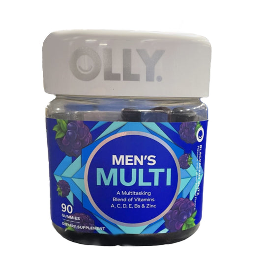 Multivitamin Supplement OLLY® Men's Multi MultiVitamins / Zinc Assorted Strengths - 5 mg - 5 mg Gummy 90 per Bottle Blackberry Blitz Flavor