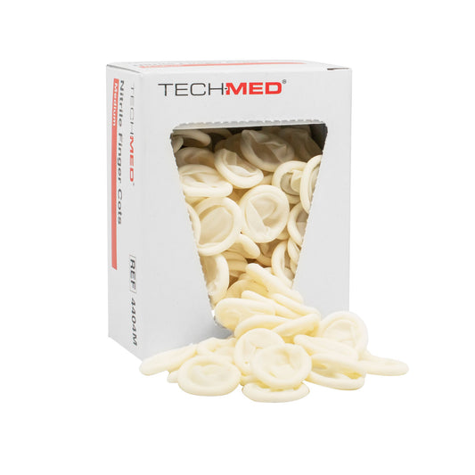 Finger Cot Tech-Med® Large 2-1/2 Inch Length Powder Free Nitrile NonSterile