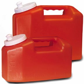 24 Hour Urine Specimen Collection Container Urisafe® 4-1/2 X 6-1/3 X 9-5/8 Inch 3,000 mL (101 oz.) Screw Cap Unprinted NonSterile