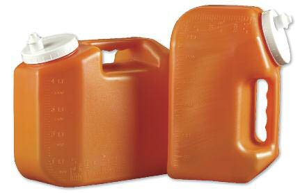 24 Hour Urine Specimen Collection Container Urisafe® 4-1/2 X 7-15/16 X 9-5/8 Inch 4,000 mL (135 oz.) Screw Cap Unprinted NonSterile
