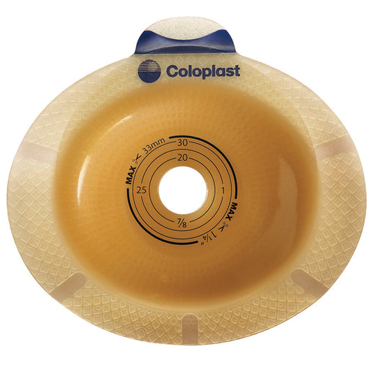 Ostomy Barrier SenSura® Precut, Standard Wear Double Layer Adhesive 50 mm Flange Red Code System 1-1/8 Inch Opening