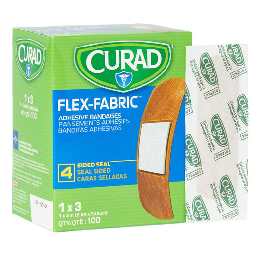 Adhesive Strip Comfort Cloth® Fabric Tan 1 X 3 Inch Sterile