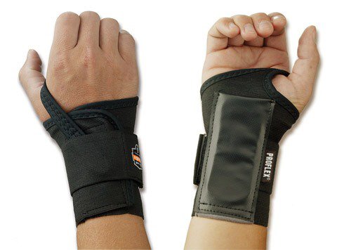 Wrist Support ProFlex® 4000 Single Strap Elastane / Elastic / Polyester Left Hand Black Small