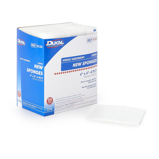 Nonwoven Sponge Dukal™ 4 X 4 Inch 4-Ply Sterile 2 per Pack