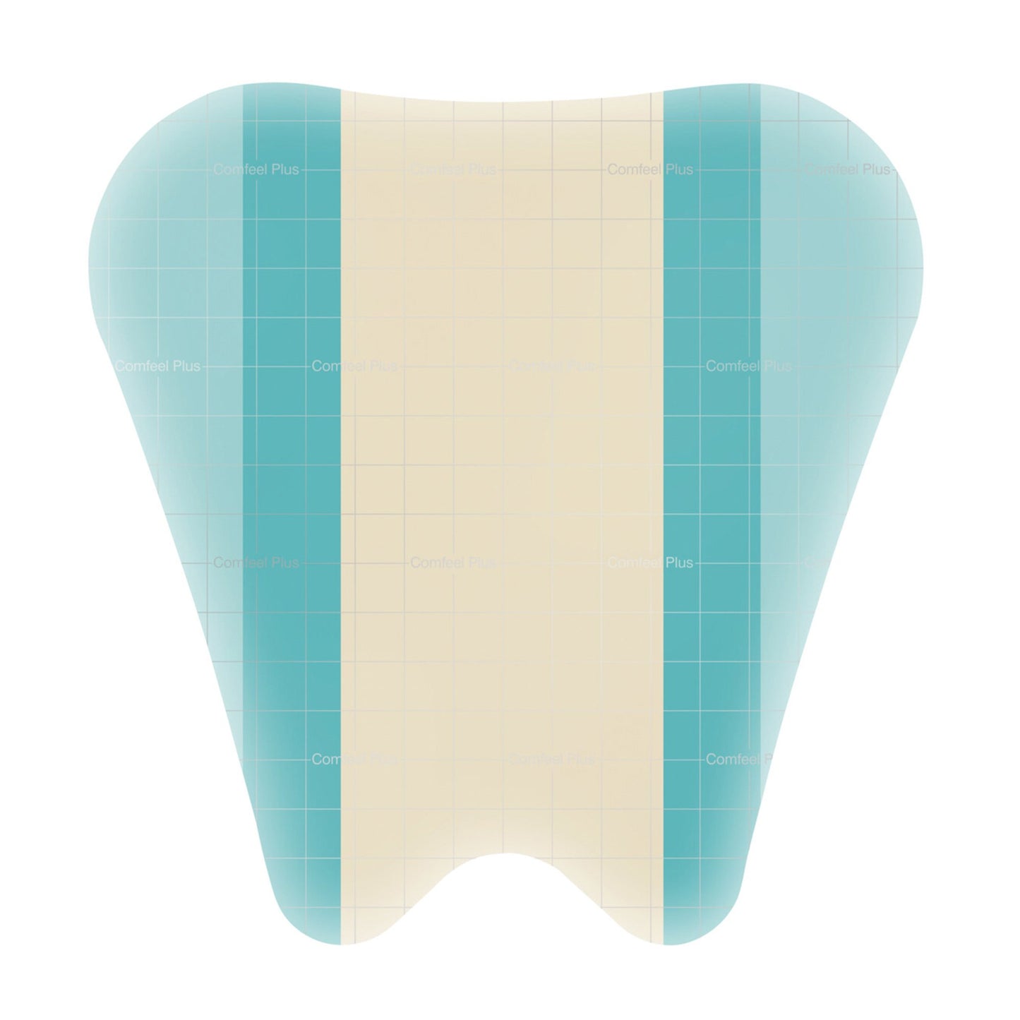 Hydrocolloid Dressing Comfeel® Plus Film Backing 7 X 7 Inch Sacral Hydrocolloid / Sodium Carboxymethylcellulose (CMC) / Film