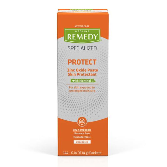Skin Protectant Medline Remedy Specialized 4 Gram Individual Packet Unscented Paste CHG Compatible
