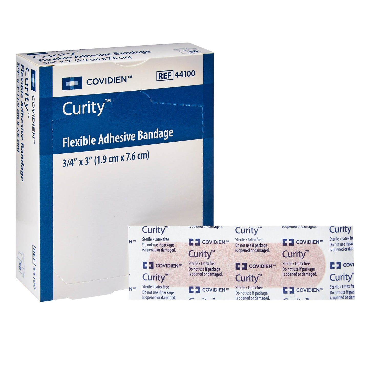 Adhesive Strip Curity™ Fabric Tan 3/4 X 3 Inch Sterile
