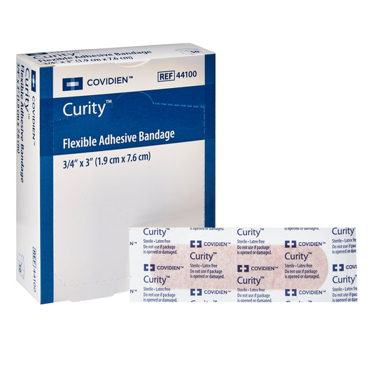 Adhesive Strip Curity™ Fabric Tan 3/4 X 3 Inch Sterile