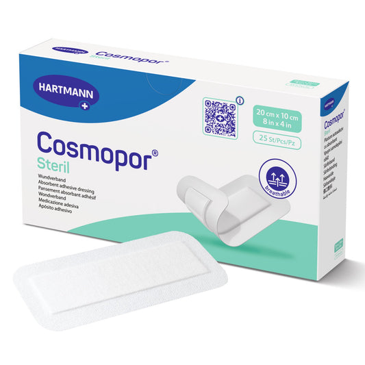 Island Dressing Cosmopor® Steril 4 X 8 Inch Rectangle Sterile Water Resistant Backing