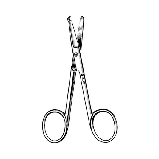 Stitch Scissors Sklar® Spencer 3-1/2 Inch Length OR / Surgical Grade German Stainless Steel NonSterile Finger Ring Handle Straight Blunt Tip / Blunt Tip