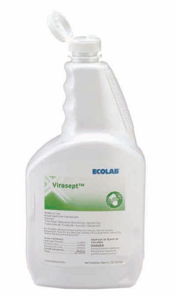 Surface Disinfectant Cleaner Virasept™ Peroxide Based Manual Squeeze Liquid 32 oz. Bottle Pungent Scent NonSterile