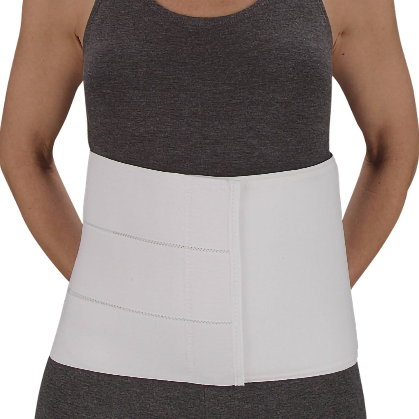 Abdominal Binder DeRoyal® Large Hook and Loop Closure 63 to 74 Inch Waist or Hip Circumference 9 Inch Height Adult
