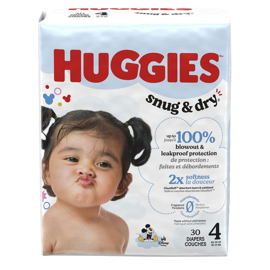 Unisex Baby Diaper Huggies® Snug & Dry Size 4 Disposable Heavy Absorbency