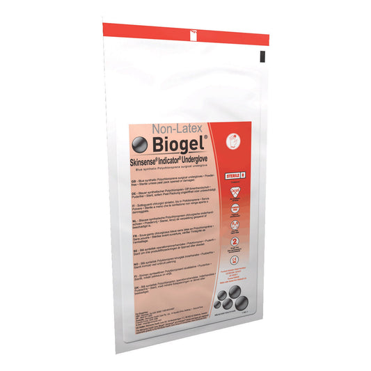 Surgical Underglove Biogel® Skinsense™ Indicator® Underglove Size 6 Sterile Polyisoprene Standard Cuff Length Smooth Blue Not Chemo Approved