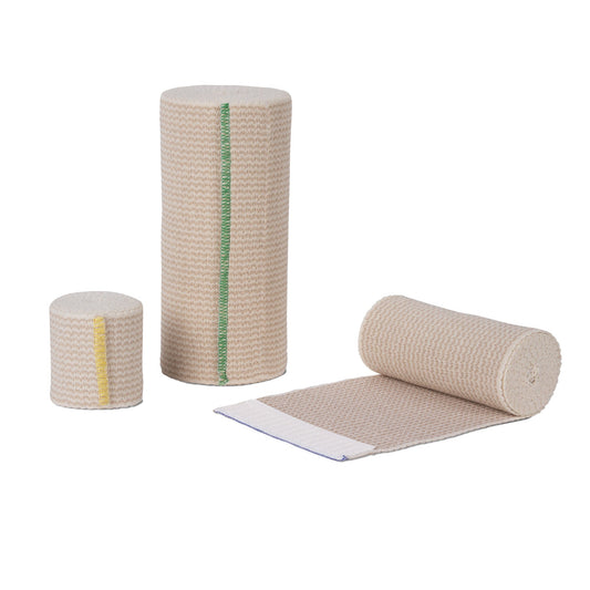 Compression Bandage EZe-Band® Basic 3 Inch X 5 Yard Hook and Loop Closure Tan Sterile Standard Compression