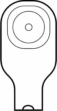 Colostomy Pouch Premier™ Flextend™ One-Piece System 9 Inch Length 1-1/2 Inch Stoma Drainable