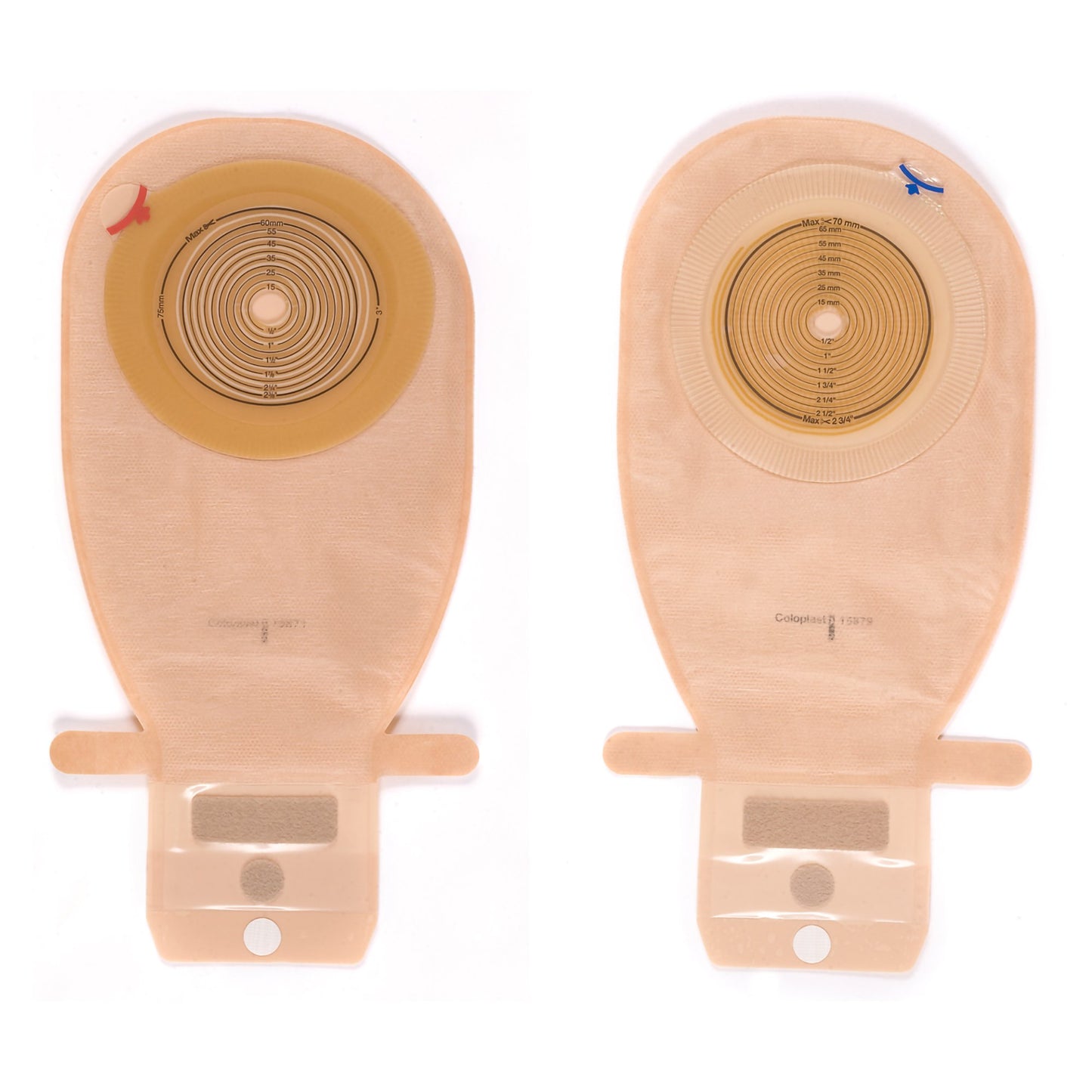 Colostomy Pouch Assura® One-Piece System 11-1/4 Inch Length Flat, Trim to Fit 3/8 to 2-1/4 Inch Stoma Drainable