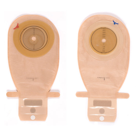 Colostomy Pouch Assura® One-Piece System 11-1/4 Inch Length Flat, Trim to Fit 3/8 to 2-1/4 Inch Stoma Drainable