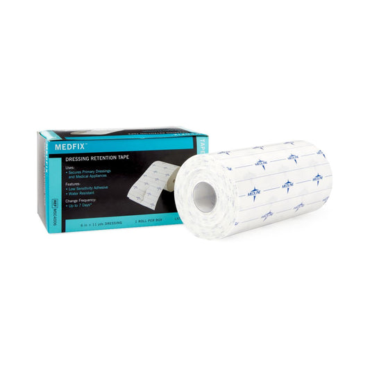 Water Resistant Dressing Retention Tape with Liner MedFix™ White 6 Inch X 11 Yard Nonwoven NonSterile