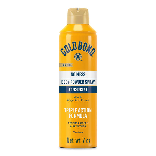Body Powder Spray Gold Bond® No Mess 7 oz. Fresh Scent Aerosol Can