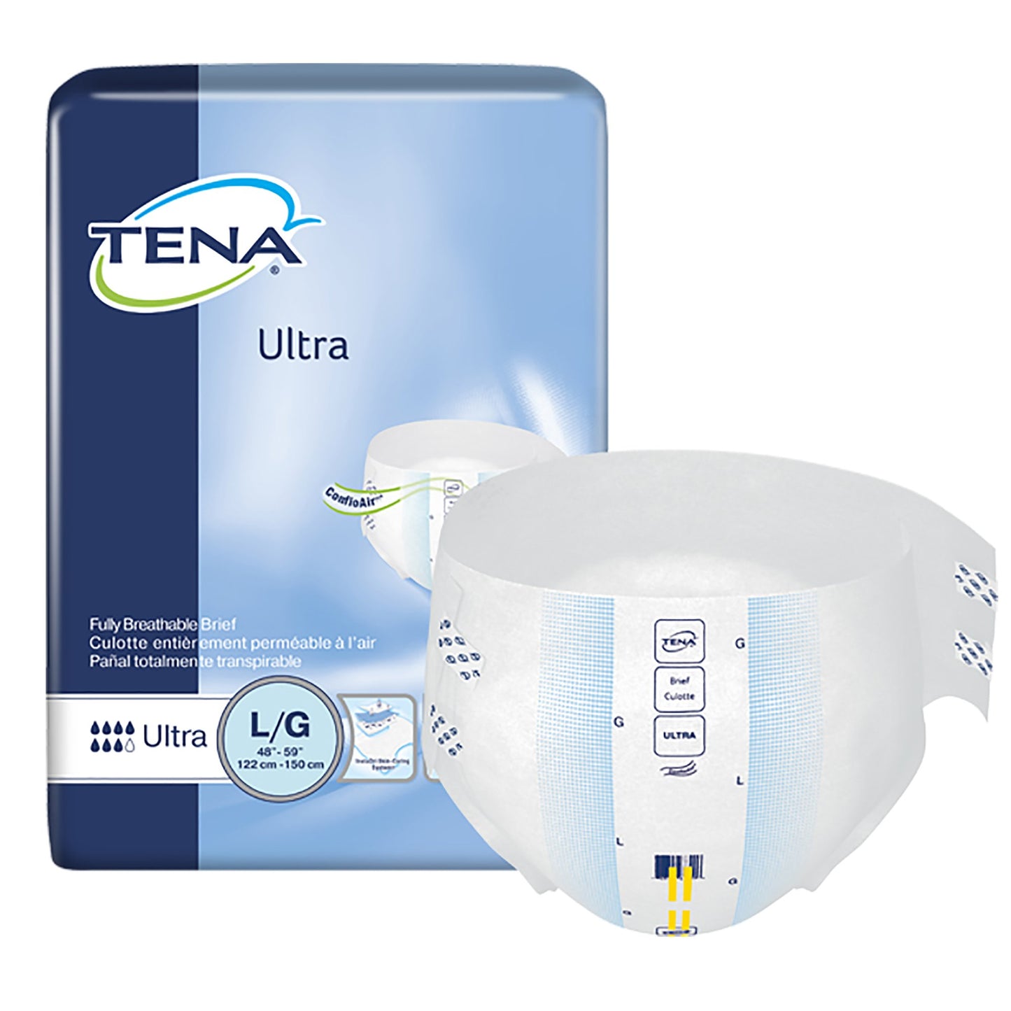Unisex Adult Incontinence Brief TENA® Ultra Large Disposable Heavy Absorbency