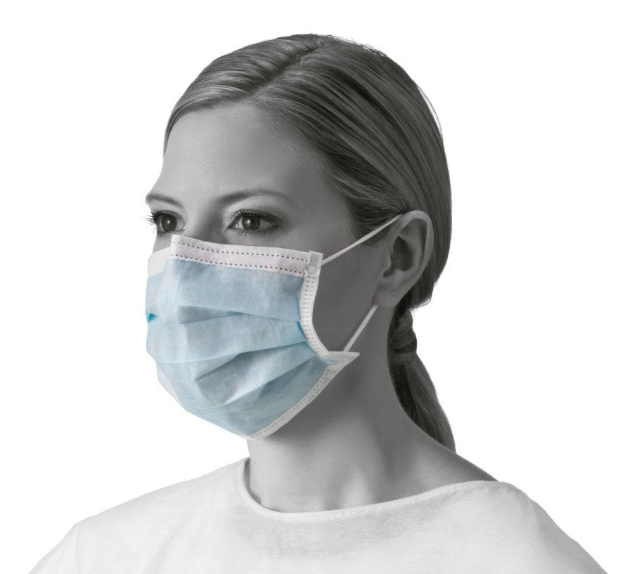 Procedure Mask Medline ASTM Level 1 Earloops One Size Fits Most