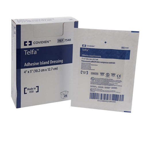 Island Dressing Telfa™ 4 X 5 Inch Rectangle Sterile