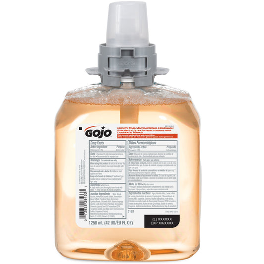 Antibacterial Soap GOJO® Foaming 1,250 mL Dispenser Refill Bottle Fruit Scent
