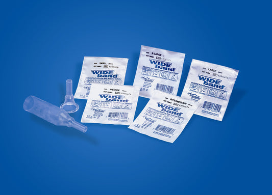 Male External Catheter Wide Band® Self-Adhesive Band Silicone Small