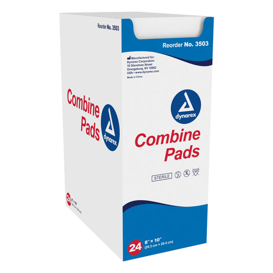Abdominal Pad Dynarex® 8 X 10 Inch Sterile 1 per Pouch